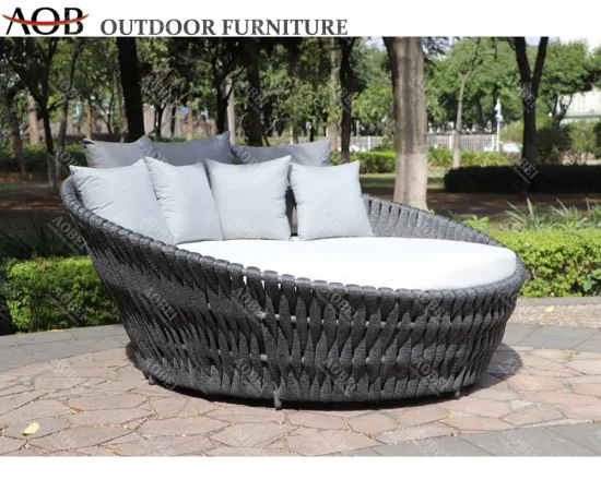 Customized Outdoor Home Hotel Garden Furniture Daybed Cabana Gazebo Sofabed Sunbed